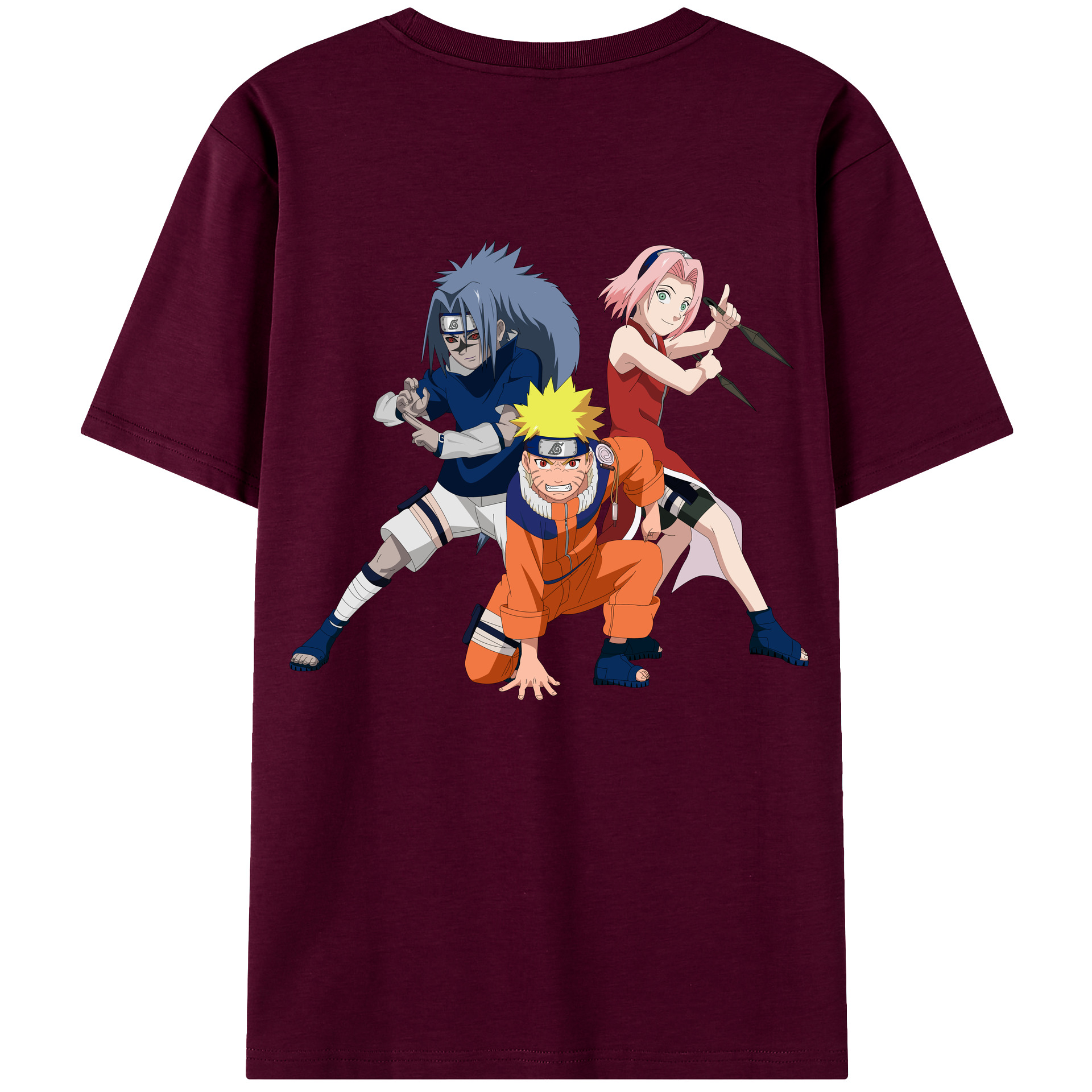 （画像用） NARUTO -ナルト- うずまき ナルト Uzumaki Naruto レディース半袖Tシャツ(バックプリント)